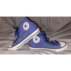 Indigo blue hightop converse